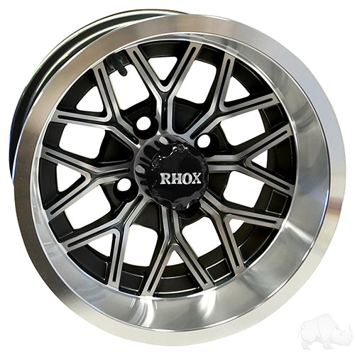 12" RHOX Golf Cart Wheel -  12x6 ET-10