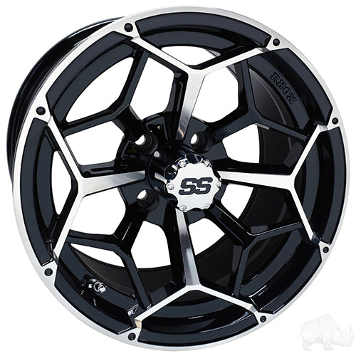 RHOX Golf Cart Wheel RX383 -  14x7 ET-25