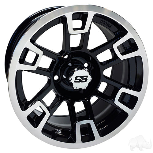 14'' RHOX RX391 Golf Cart Wheel -  14x7 ET-25
