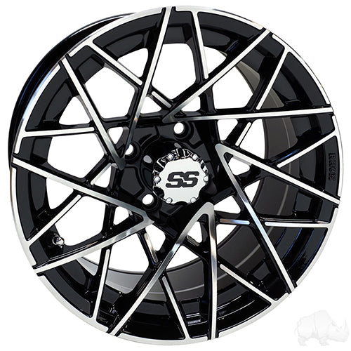 RHOX RX394 -  Golf Cart Wheel 14x7 ET-25