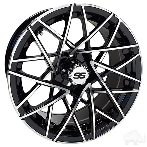 RHOX RX395 Golf Cart Wheel 15x7 ET-25