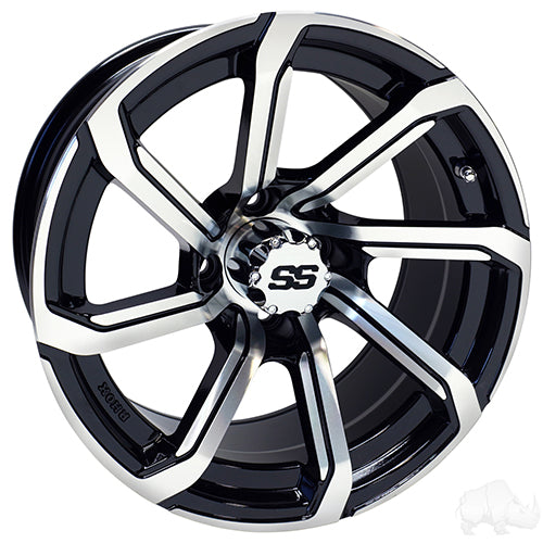 RHOX RX404 Golf Cart Wheel -  14x7 ET-25