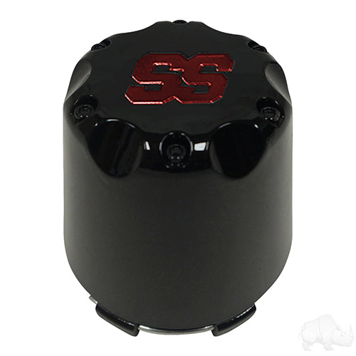 Center Cap - Black with Red SS