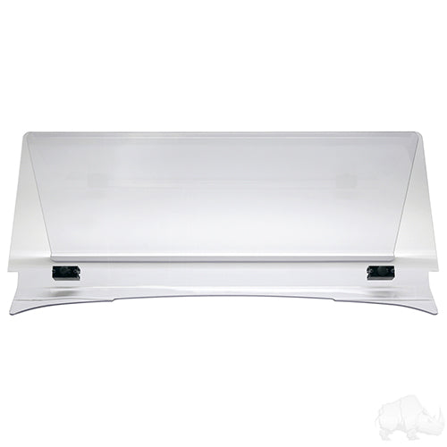 EZGO TXT Golf Cart Deluxe Windshield - 2-Piece Fold Down (1/4")