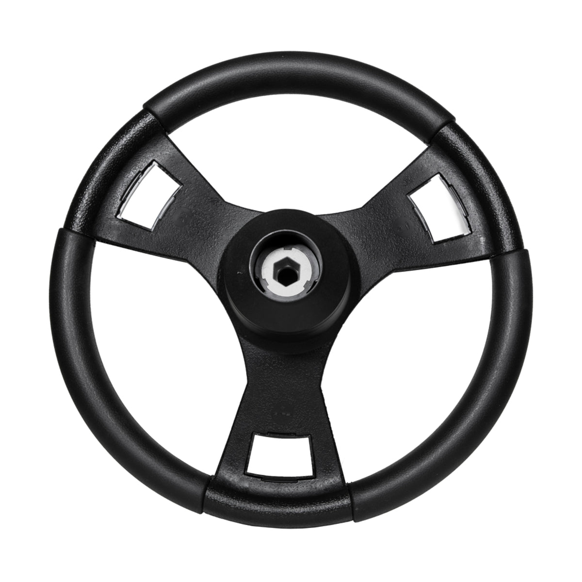 Gussi Italia¬¨√Ü Model 13 Black/Carbon Fiber Steering Wheel For Club Car Precedent / Onward / Tempo