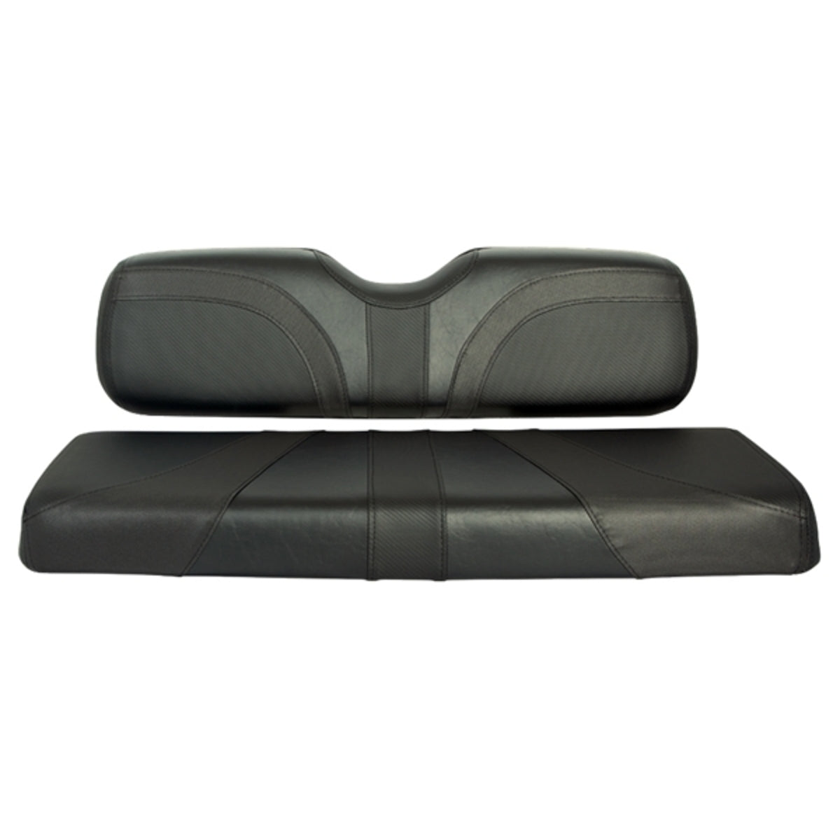 RedDot¬¨√Ü Blade Front Seat Covers for E-Z-GO TXT/T48/RXV - Black/Black Trexx/Black Carbon Fiber