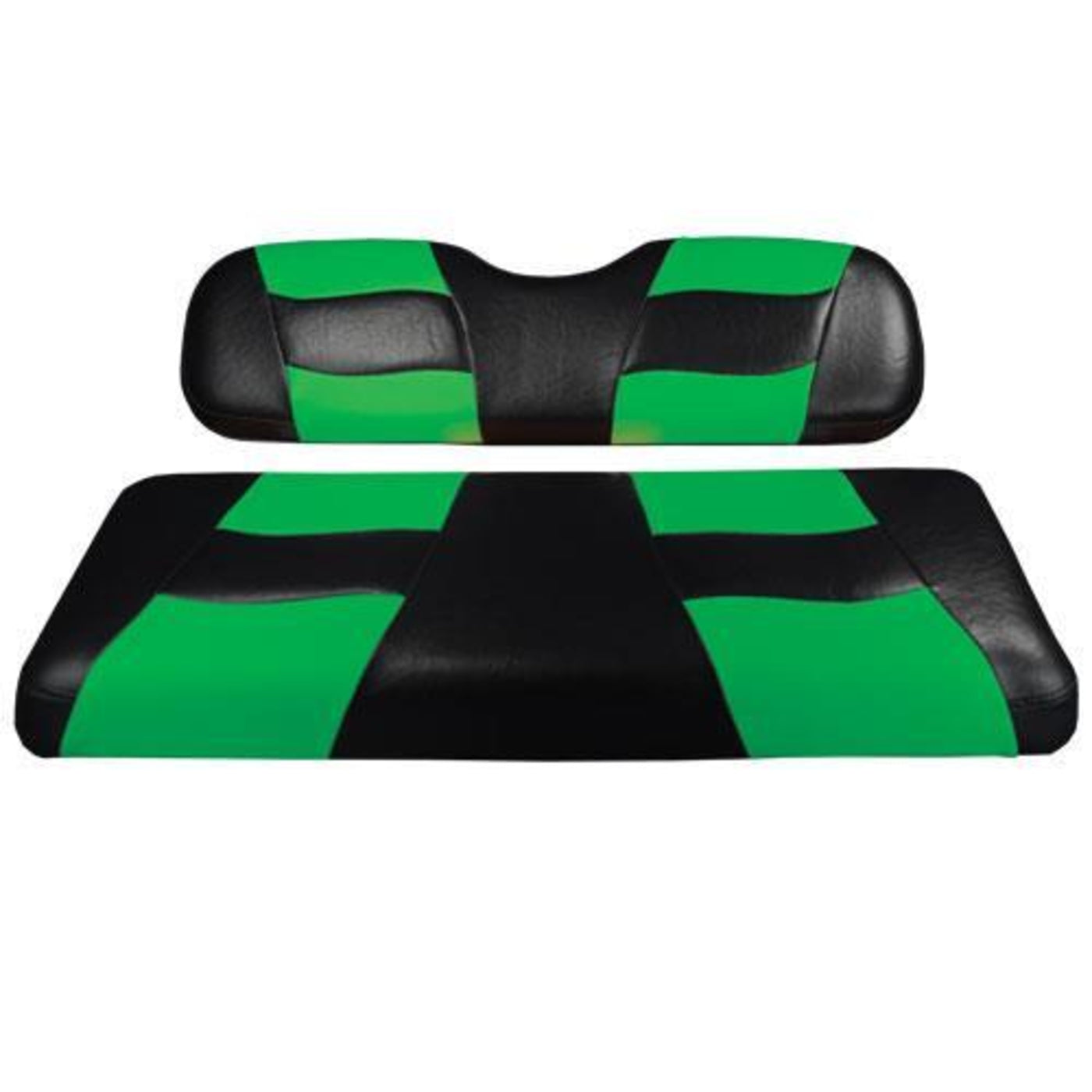 MadJax¬¨√Ü Riptide Black/Lime Cooler Green Two-Tone Club Car Precedent Front Seat Covers (Years 2004-Up)