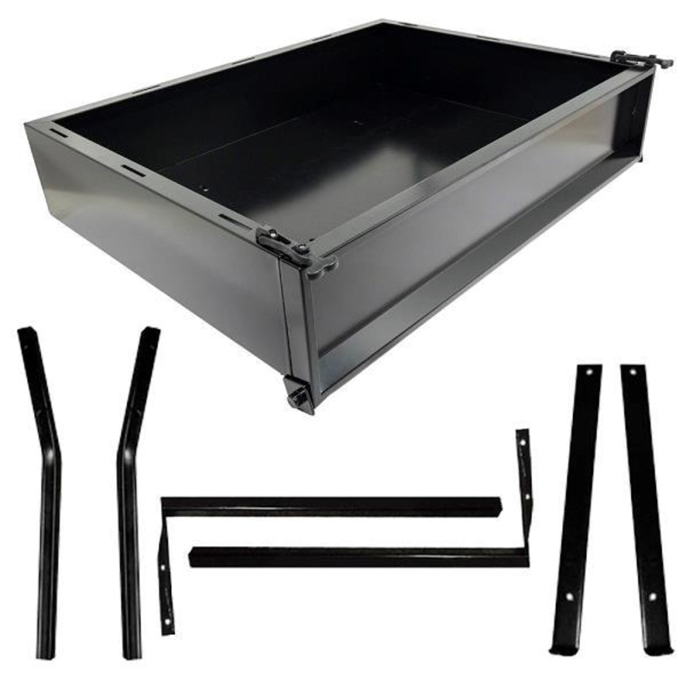 GTW¬¨√Ü Black Steel Cargo Box Kit For E-Z-GO RXV (Years 2008-Up)