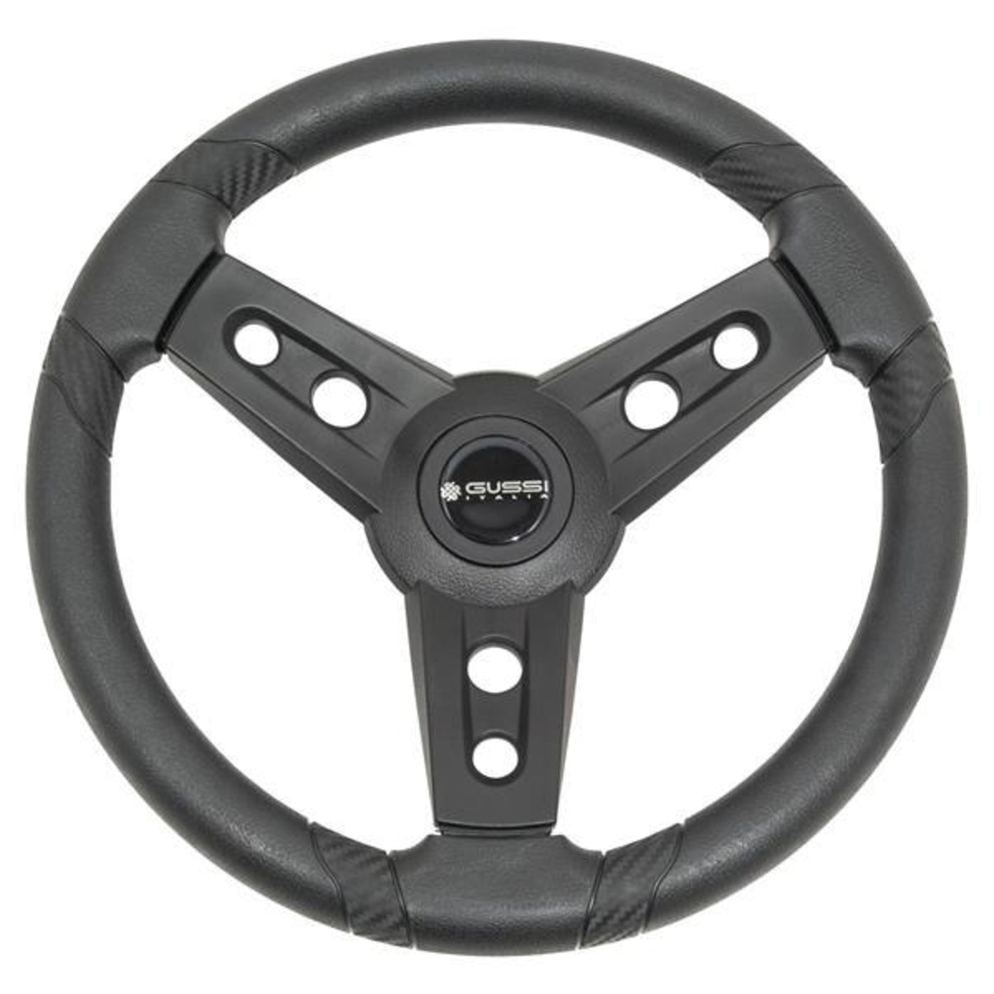 Gussi Italia¬¨√Ü Lugana Black Steering Wheel For All E-Z-GO TXT / RXV Models