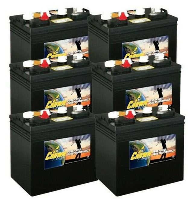 Crown 8 Volt Golf Cart Battery CR150 8V/150Ah (6 Pack, 48V) Golf