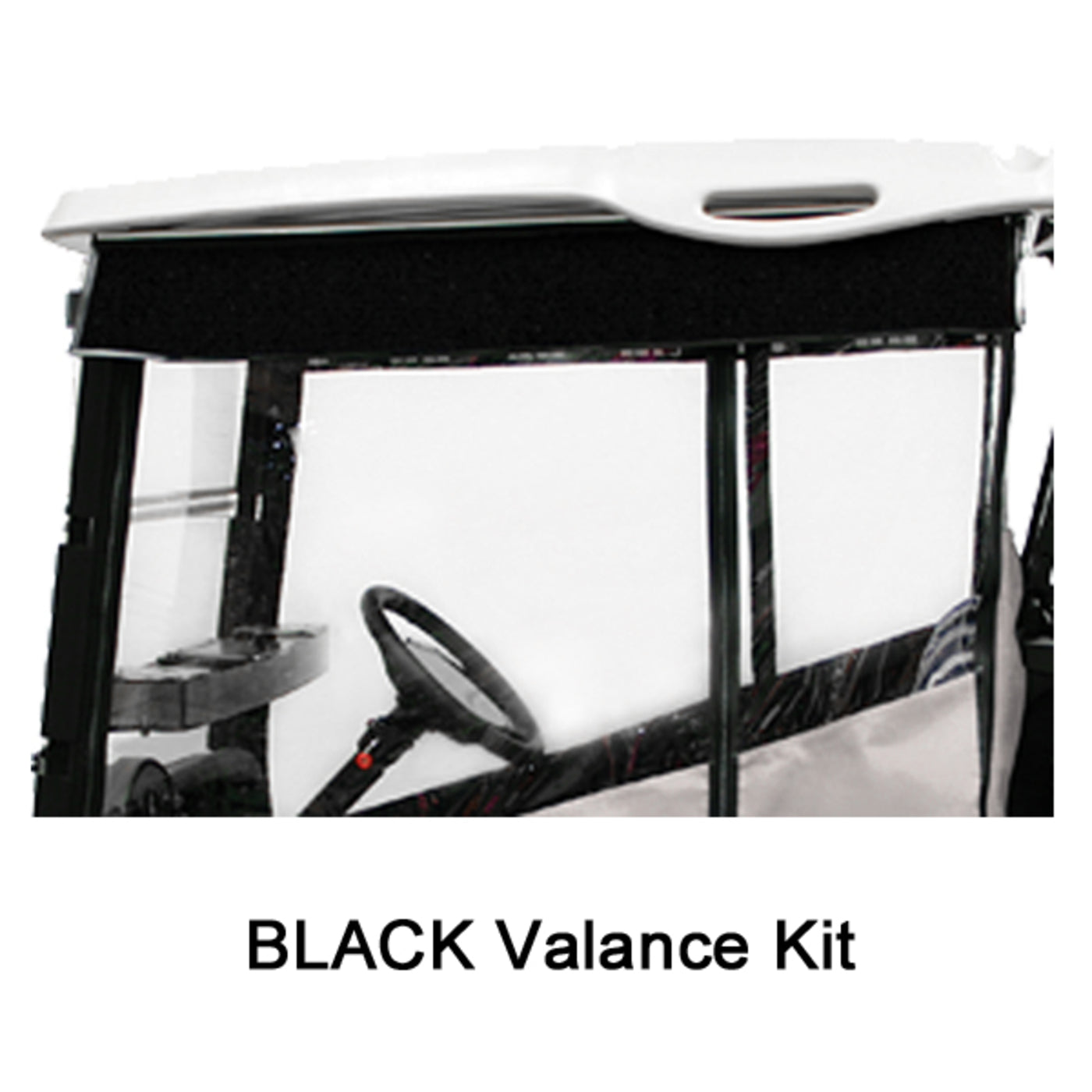 RedDot 2 Passenger Chameleon Black Valance Kit "‚Äö√Ñ√∫ E-Z-GO TXT