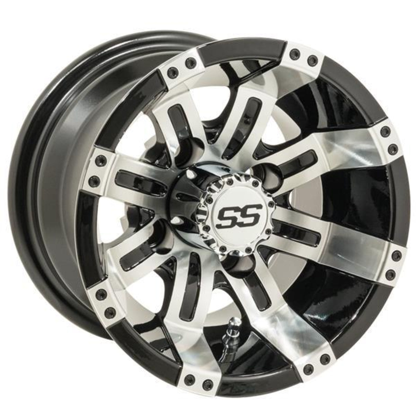 GTW¬¨√Ü Tempest 10" Machined & Black Wheel (3:4 Offset)