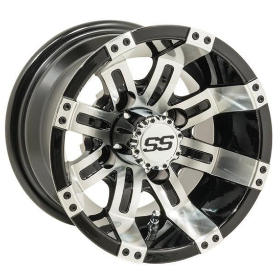 GTW Tempest 10" Machined & Black Wheel (3:4 Offset)