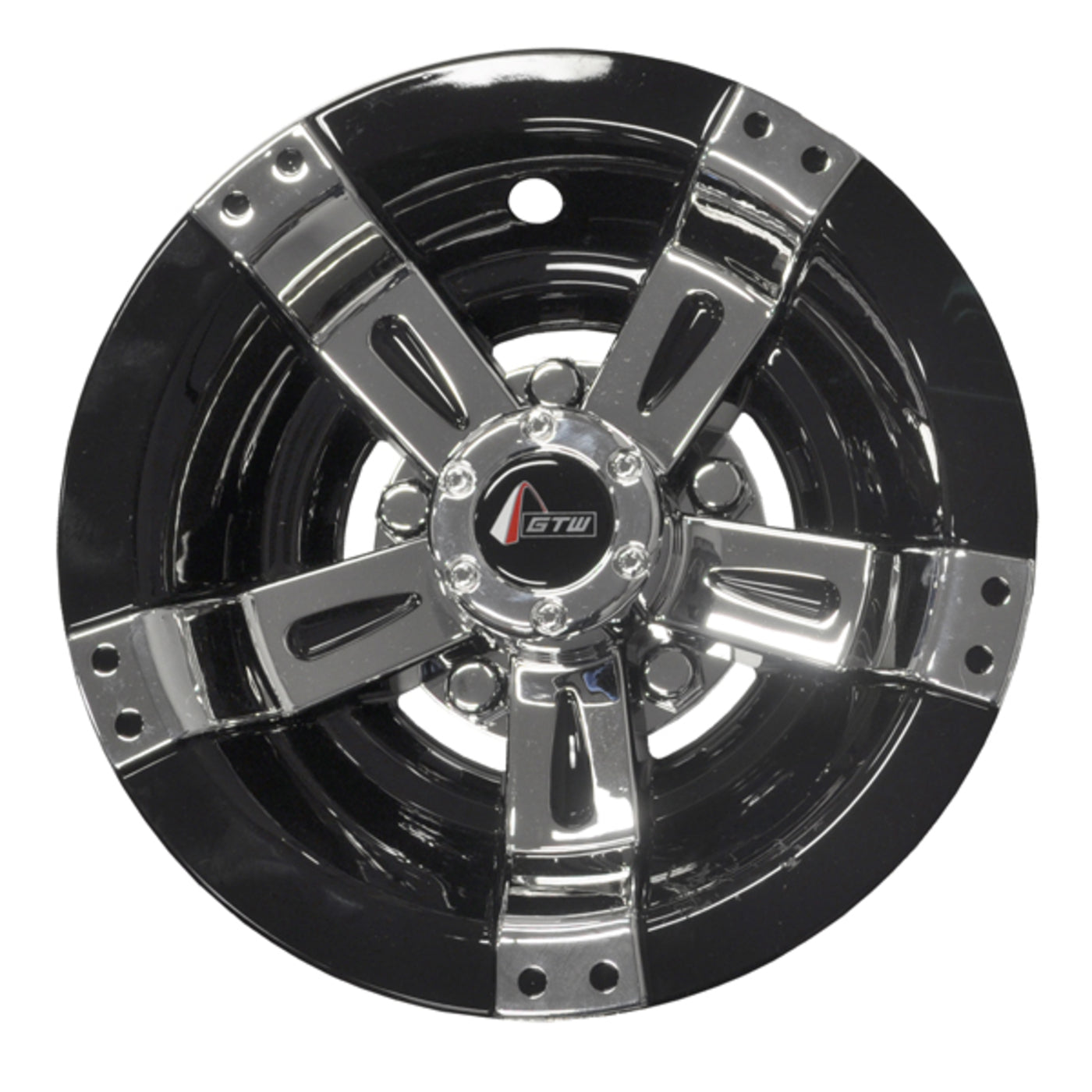 8" GTW¬¨√Ü Maverick Black & Chrome Wheel Cover (Universal Fit)