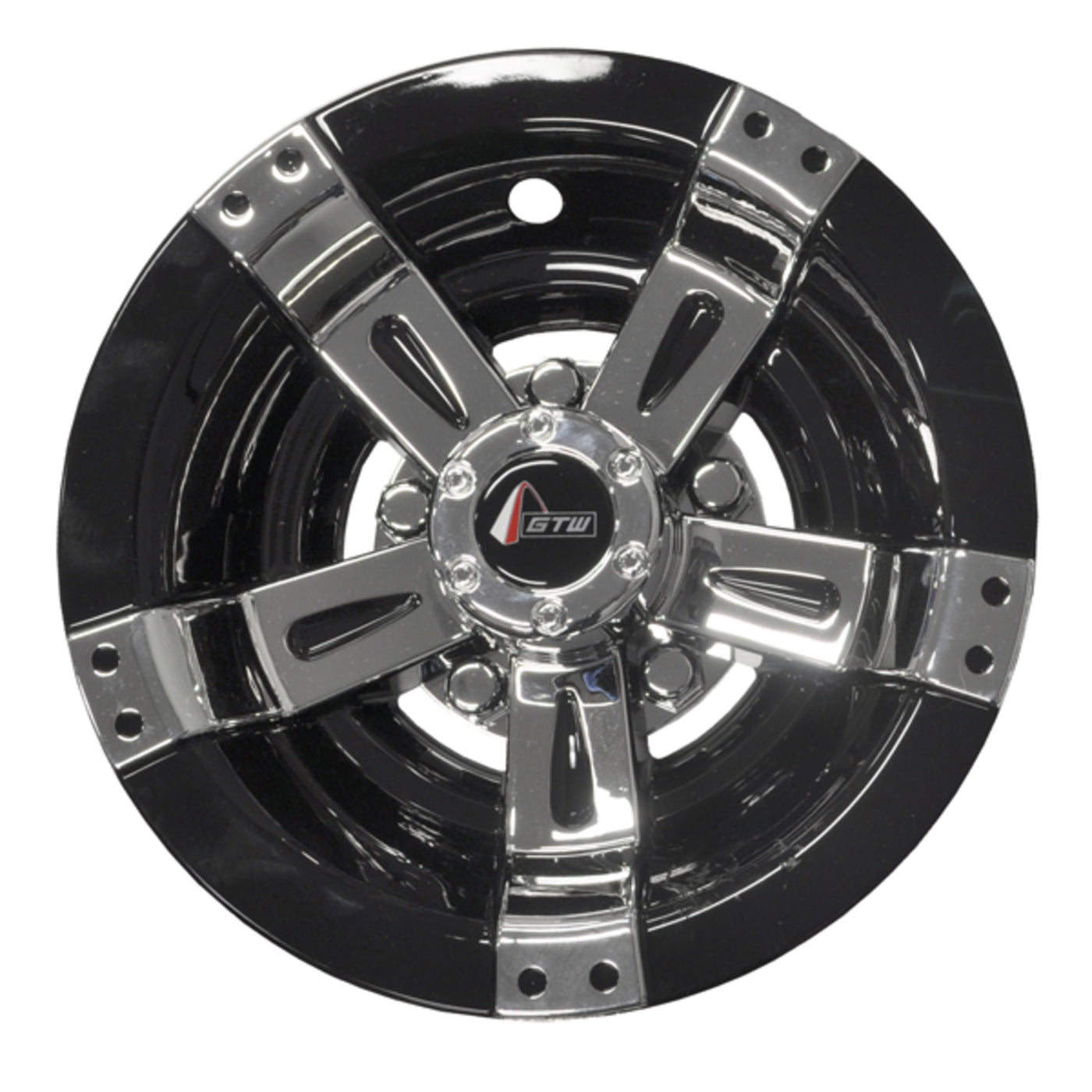 10" GTW¬Æ Maverick Black & Chrome Wheel Cover (Universal Fit)