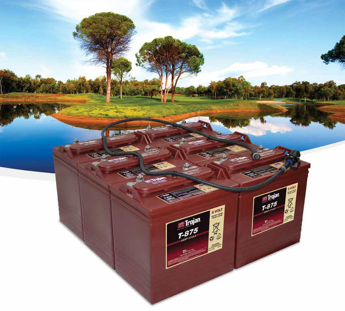 Trojan 8 Volt T875 Golf Cart Battery 8V/170Ah (6 Pack, 48V) Golf